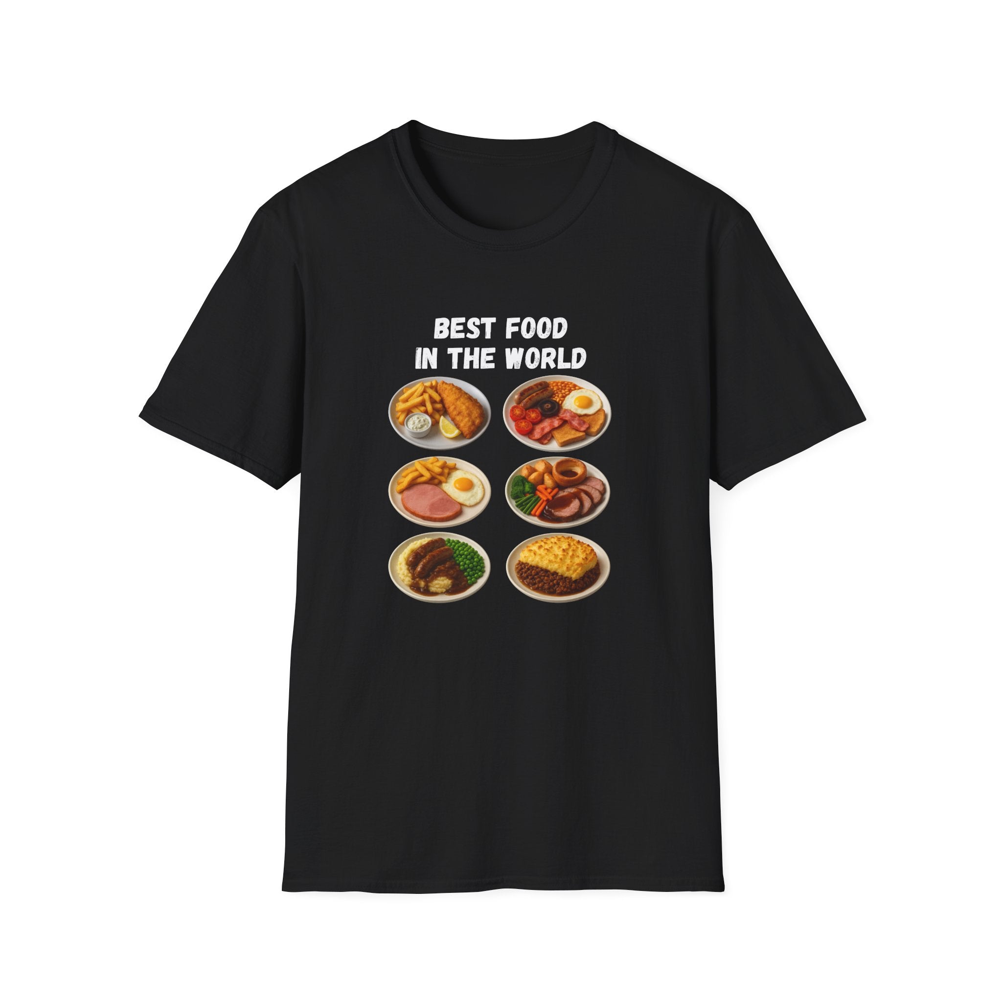 "Best food in the world" — British Humour T-Shirt
