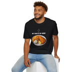 Fish & Chips "My face is up here" British Humour T-Shirt - Our Colours