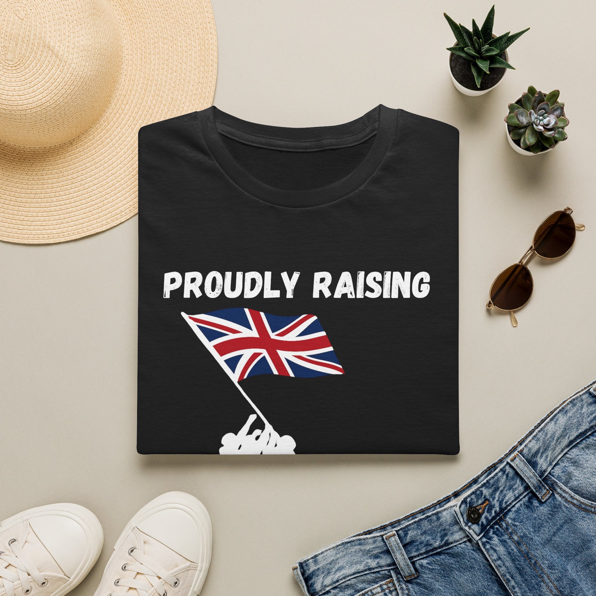 Proudly Raising Our Colours T-Shirt (original) — British Flag Patriotic Tee