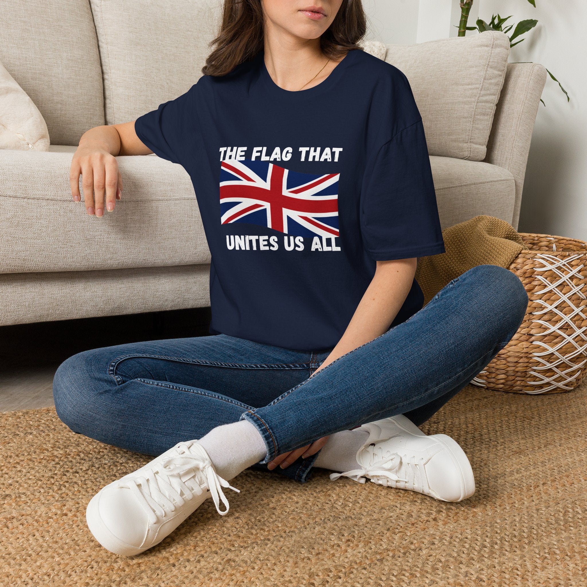 Union Jack T-Shirt — "The Flag That Unites Us All" British Patriotic Tee