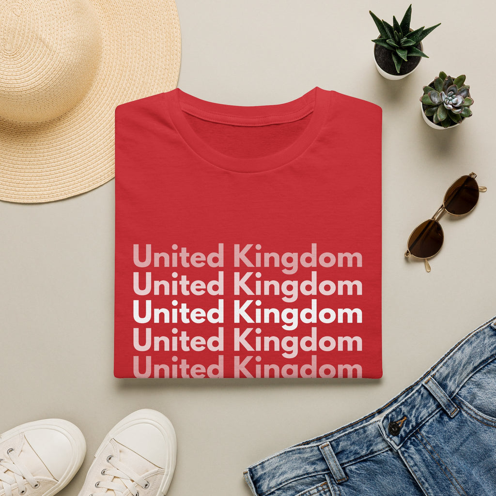 United Kingdom Repeat Text T-Shirt