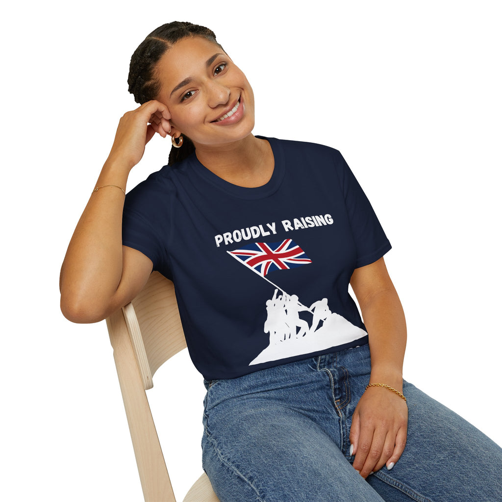 Proudly Raising Our Colours T-Shirt (original) — British Flag Patriotic Tee