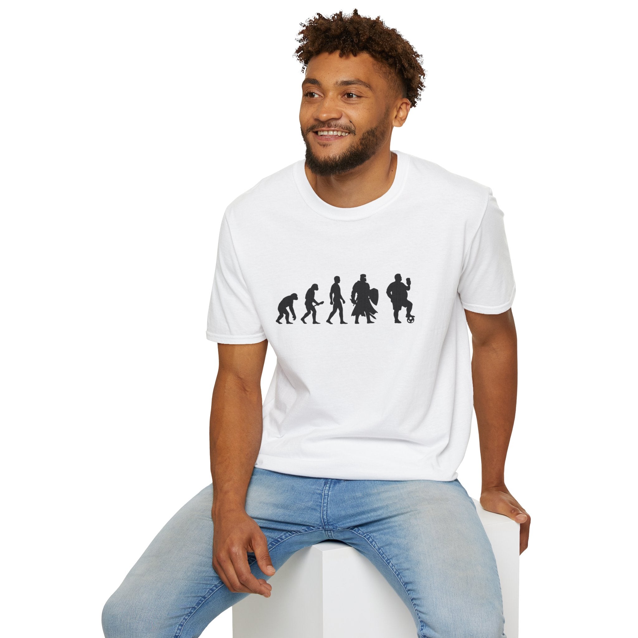 T-Shirt — Evolution to British Bloke Silhouette