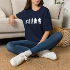 T-Shirt — Evolution to British Bloke Silhouette