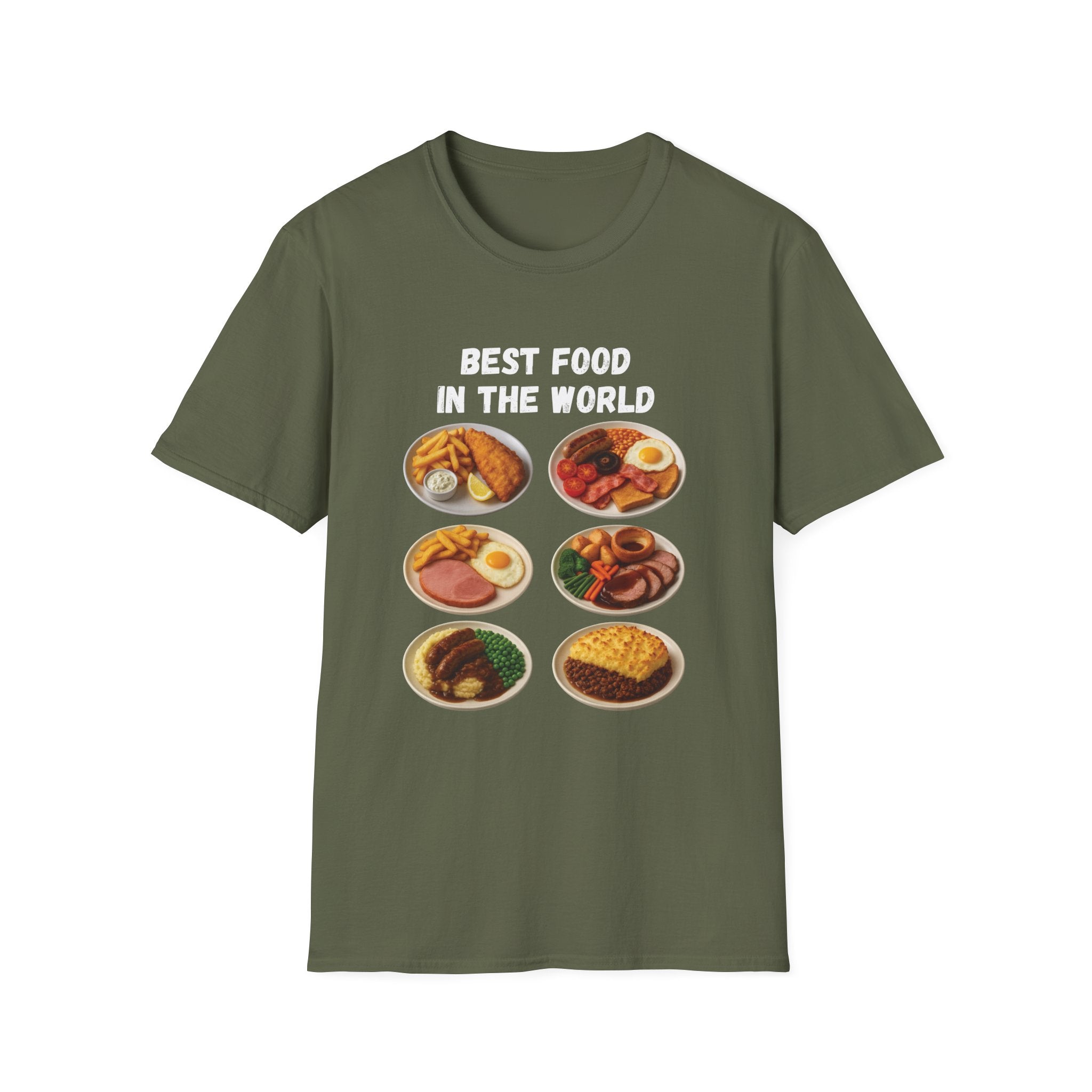 "Best food in the world" — British Humour T-Shirt