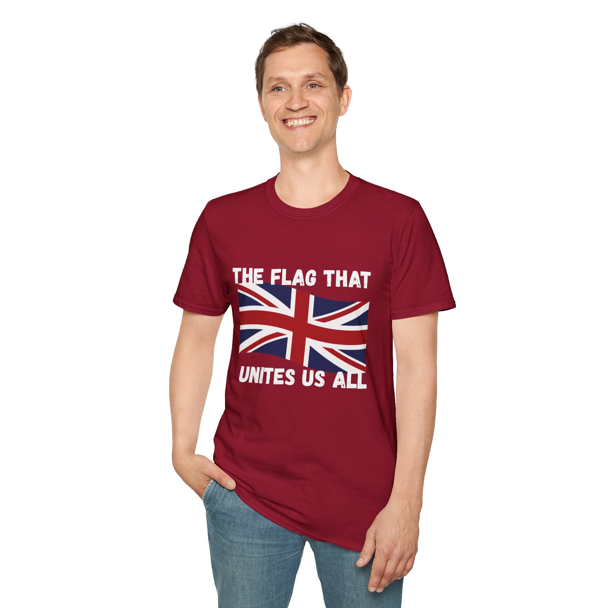 Union Jack T-Shirt — "The Flag That Unites Us All" British Patriotic Tee
