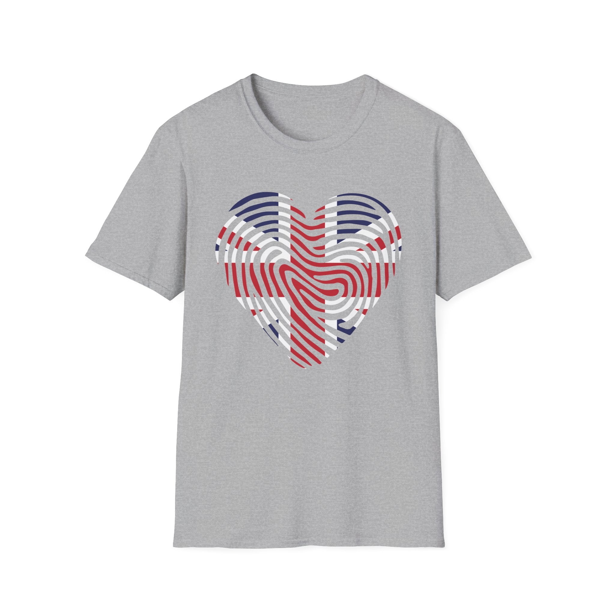 Union Jack Heart Fingerprint T-Shirt — British Patriot Tee