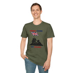 Proudly Raising Our Colours T-Shirt (smaller design) — British Flag Patriotic Tee - Our Colours