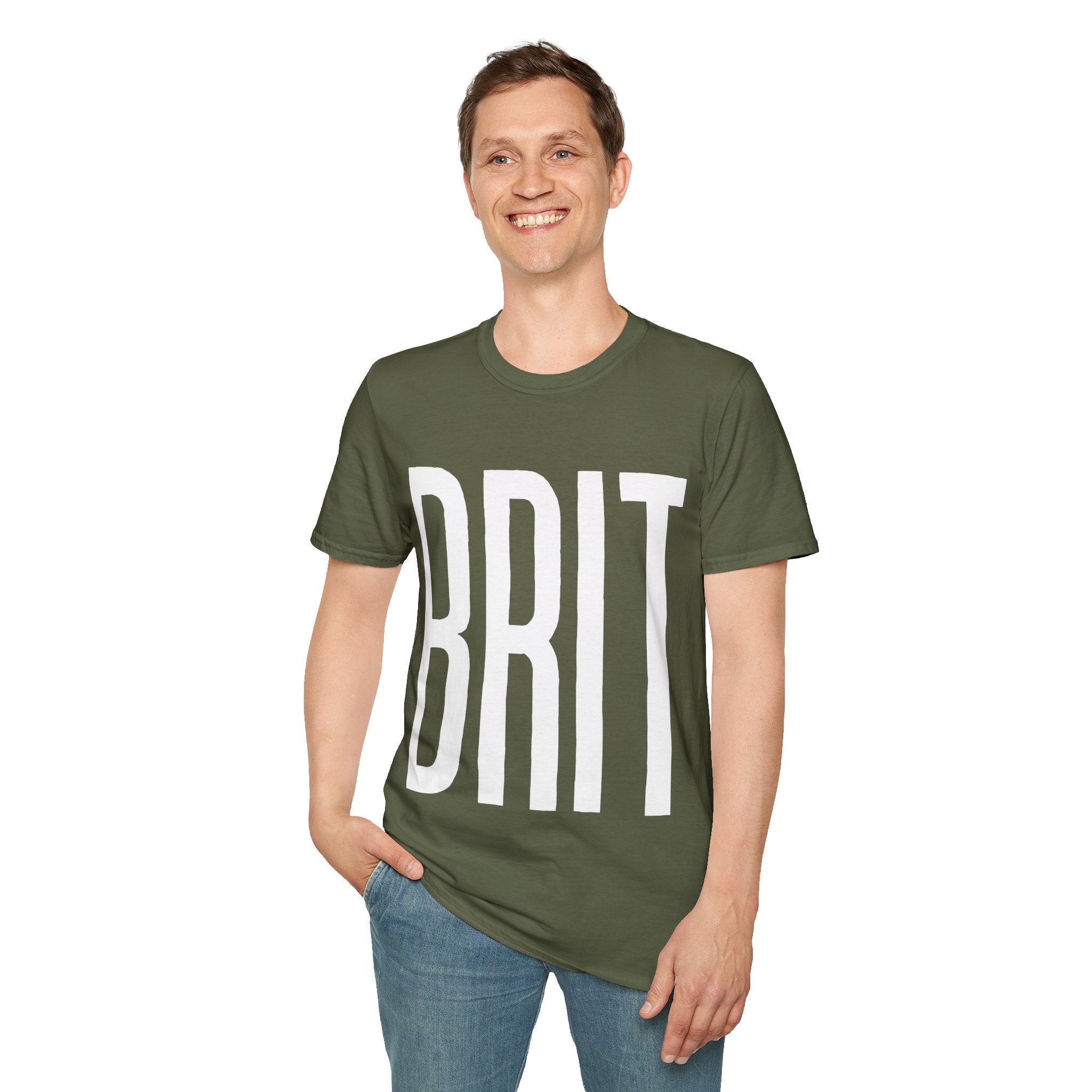 BRIT Patriotic T-Shirt — Full-Front BRIT Design