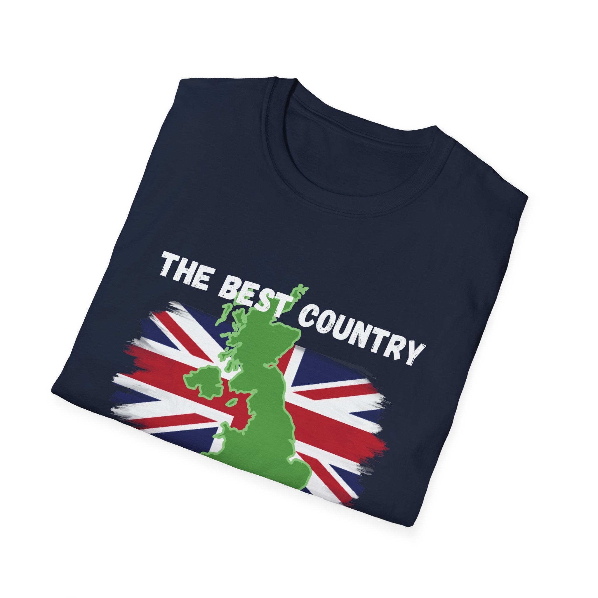 British Patriot T-Shirt — “The Best Country in the World” Union Jack Map