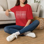 United Kingdom Repeat Text T-Shirt