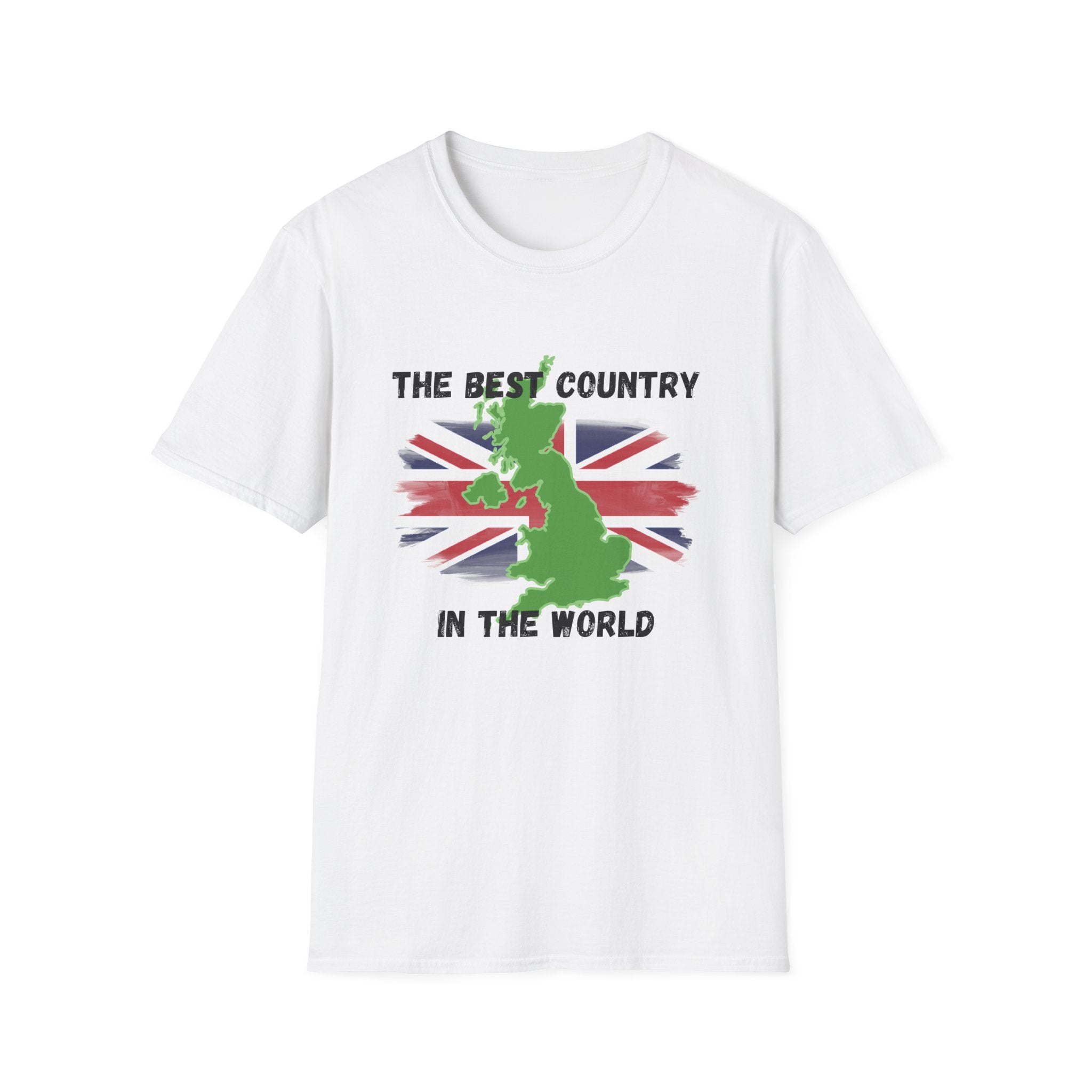 British Patriot T-Shirt — “The Best Country in the World” Union Jack Map
