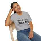 Blood Type: ENGLISH T-Shirt