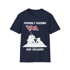 Proudly Raising Our Colours T-Shirt (original) — British Flag Patriotic Tee