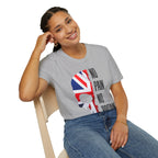 T-Shirt — "No Pain No Britain" Union Jack Skull Graphic Tee