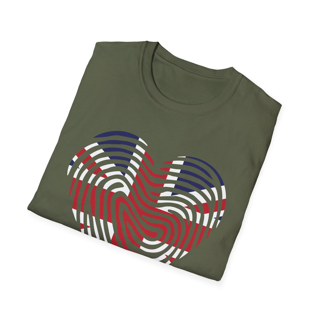 Union Jack Heart Fingerprint T-Shirt — British Patriot Tee