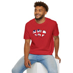 Union Jack & England Heart Flag T-Shirt — British Patriotic Tee