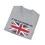 Union Jack Political T-Shirt — "If This Flag Offends You, Go Deport Yourself"