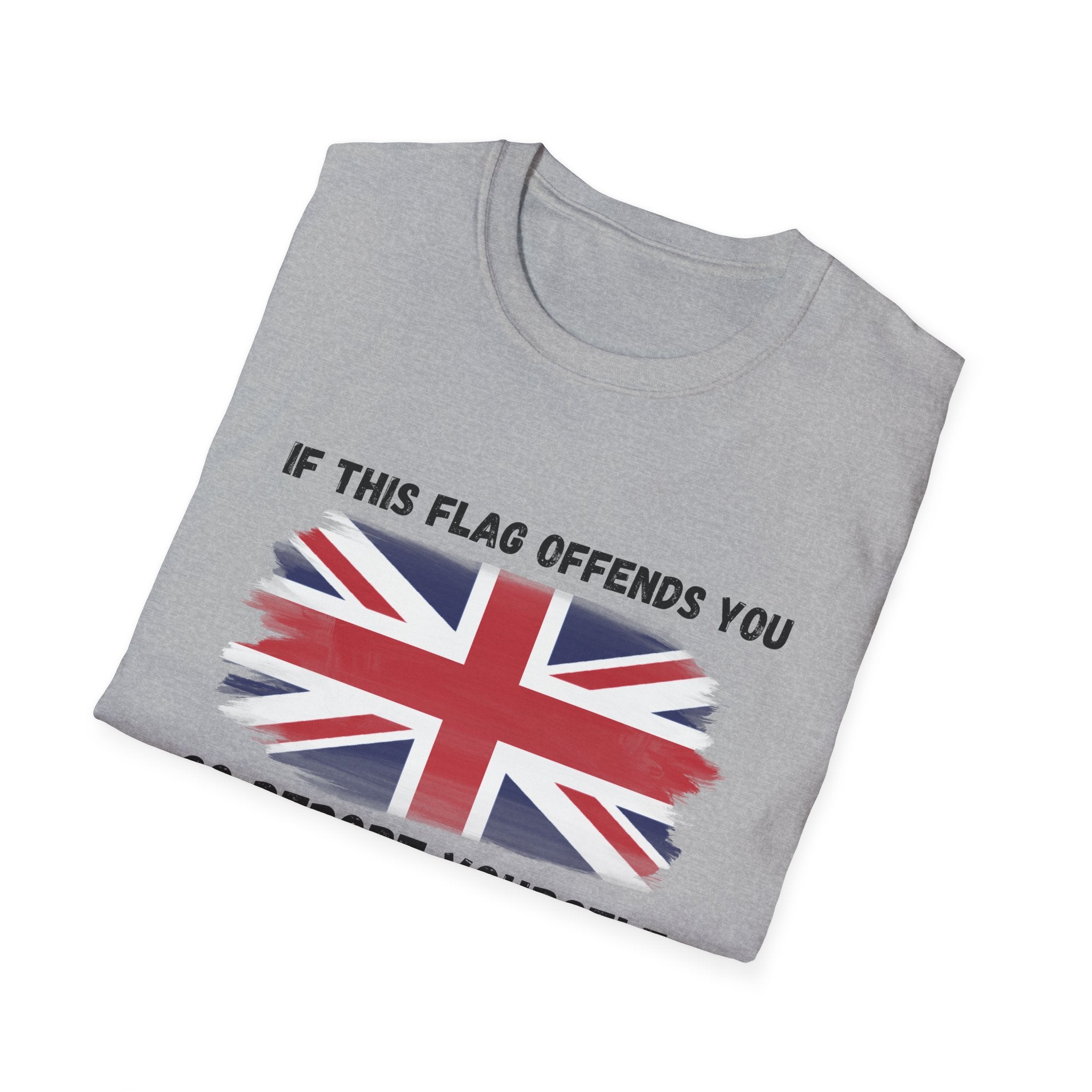 Union Jack Political T-Shirt — "If This Flag Offends You, Go Deport Yourself"