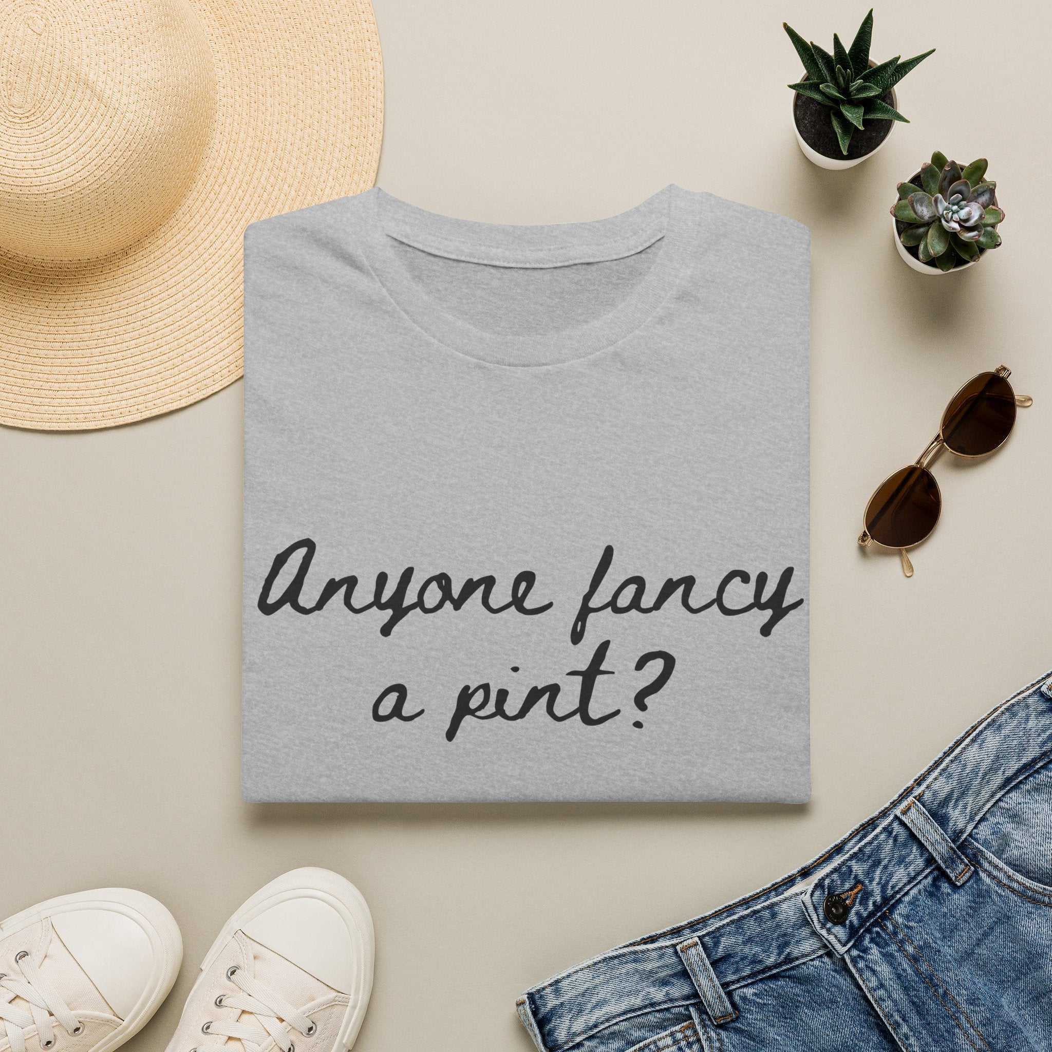 Anyone Fancy a Pint? T‑Shirt – Casual Pub Quote Tee