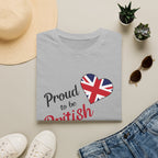 Proud to be British T-Shirt — Union Jack Heart Patriotic Tee