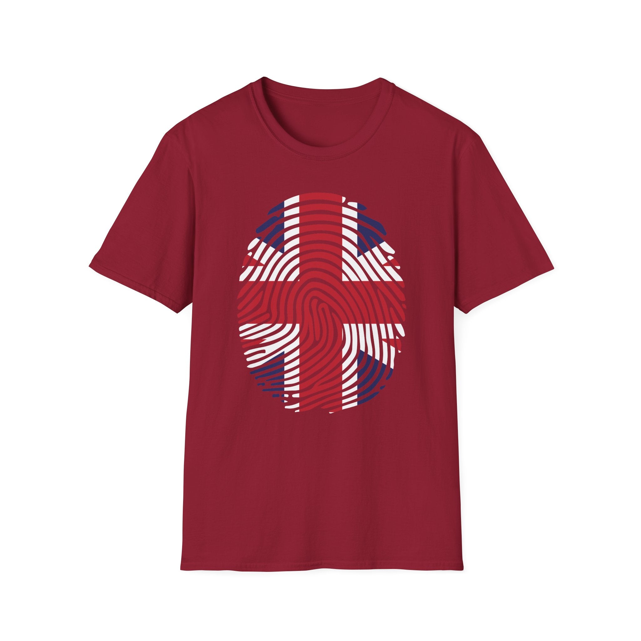 Union Jack Fingerprint British T-Shirt — Patriotic UK Pride Tee