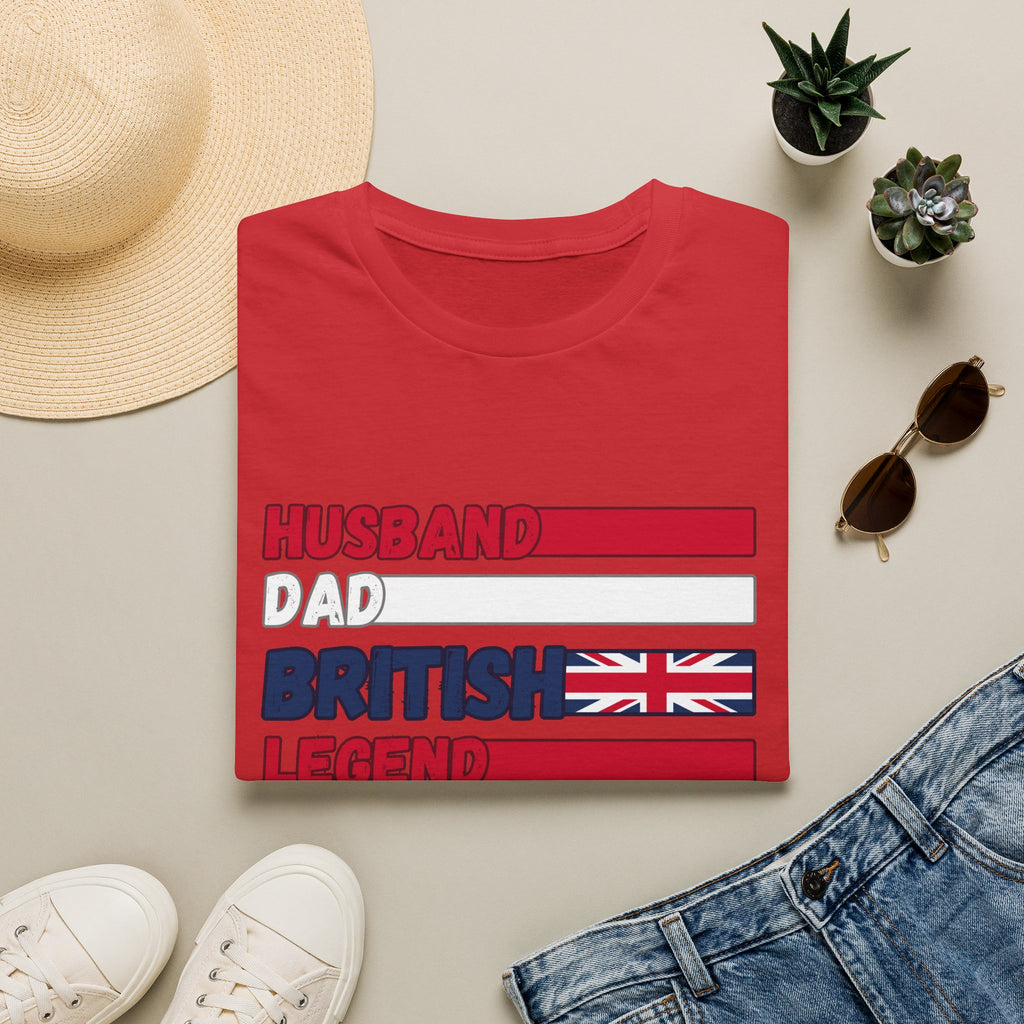 British Legend T-Shirt — 'Husband Dad British Legend' Graphic Tee