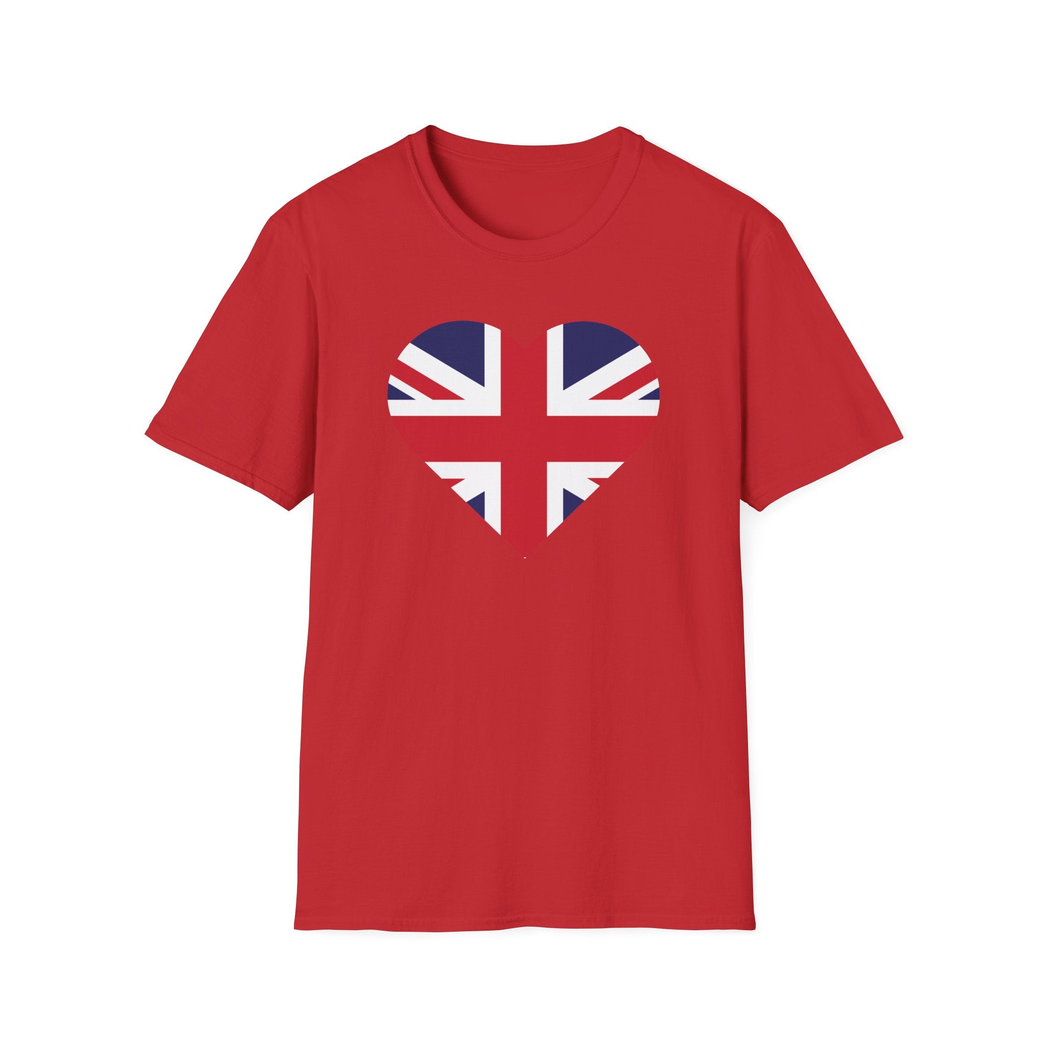 British Heart Flag T-Shirt — Union Jack Heart Patriotic Tee