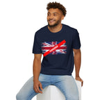 Censored Union Jack T-Shirt — British Political Flag Tee