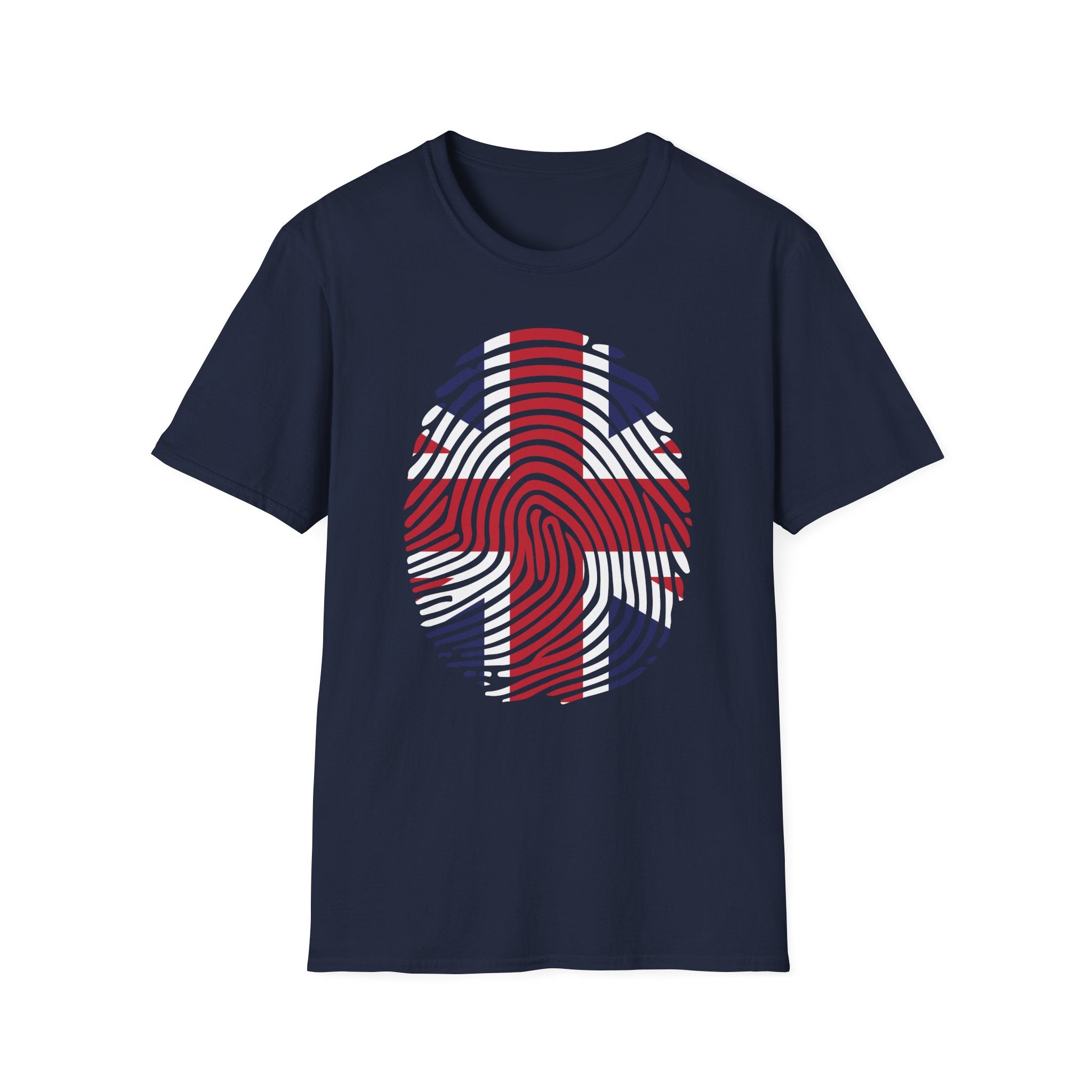 Union Jack Fingerprint British T-Shirt — Patriotic UK Pride Tee