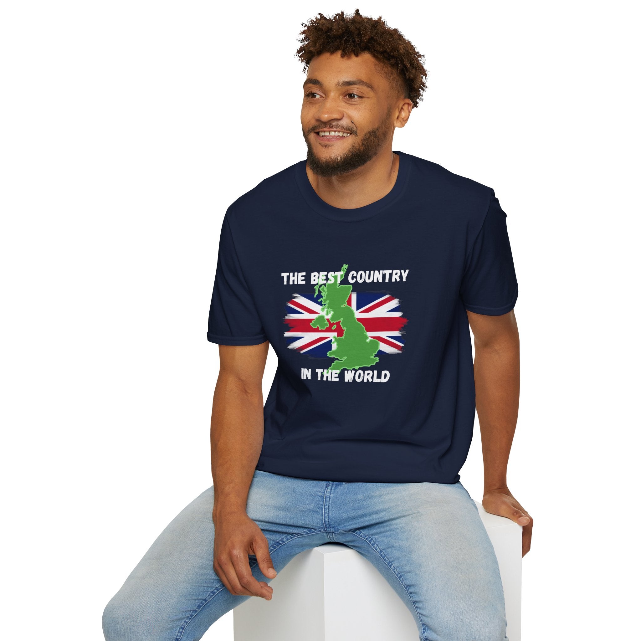 British Patriot T-Shirt — “The Best Country in the World” Union Jack Map