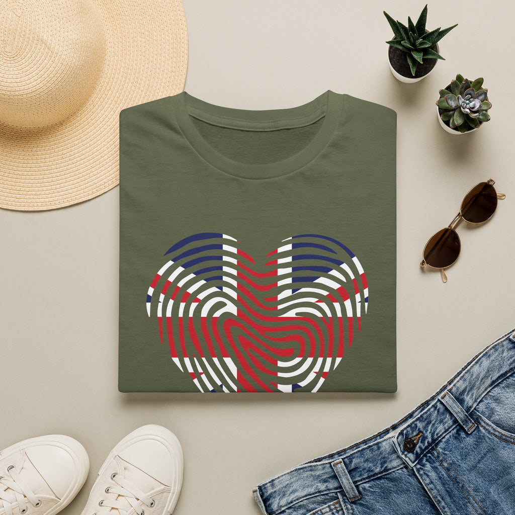 Union Jack Heart Fingerprint T-Shirt — British Patriot Tee - Our Colours
