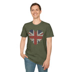 Union Jack Heart Fingerprint T-Shirt — British Patriot Tee - Our Colours
