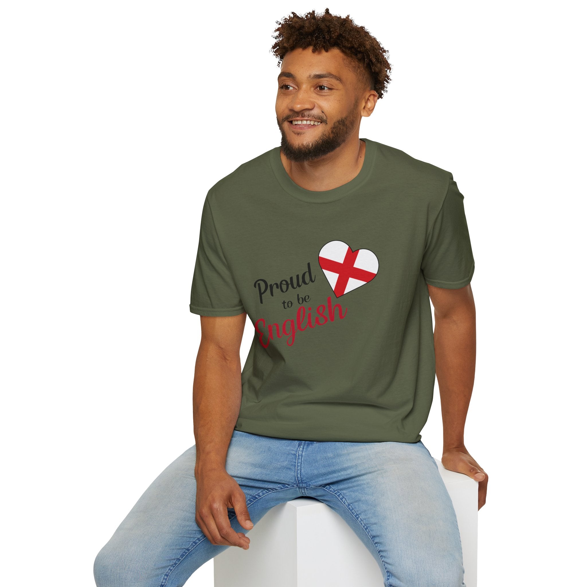 Proud to be English T-Shirt — Heart Flag England Tee