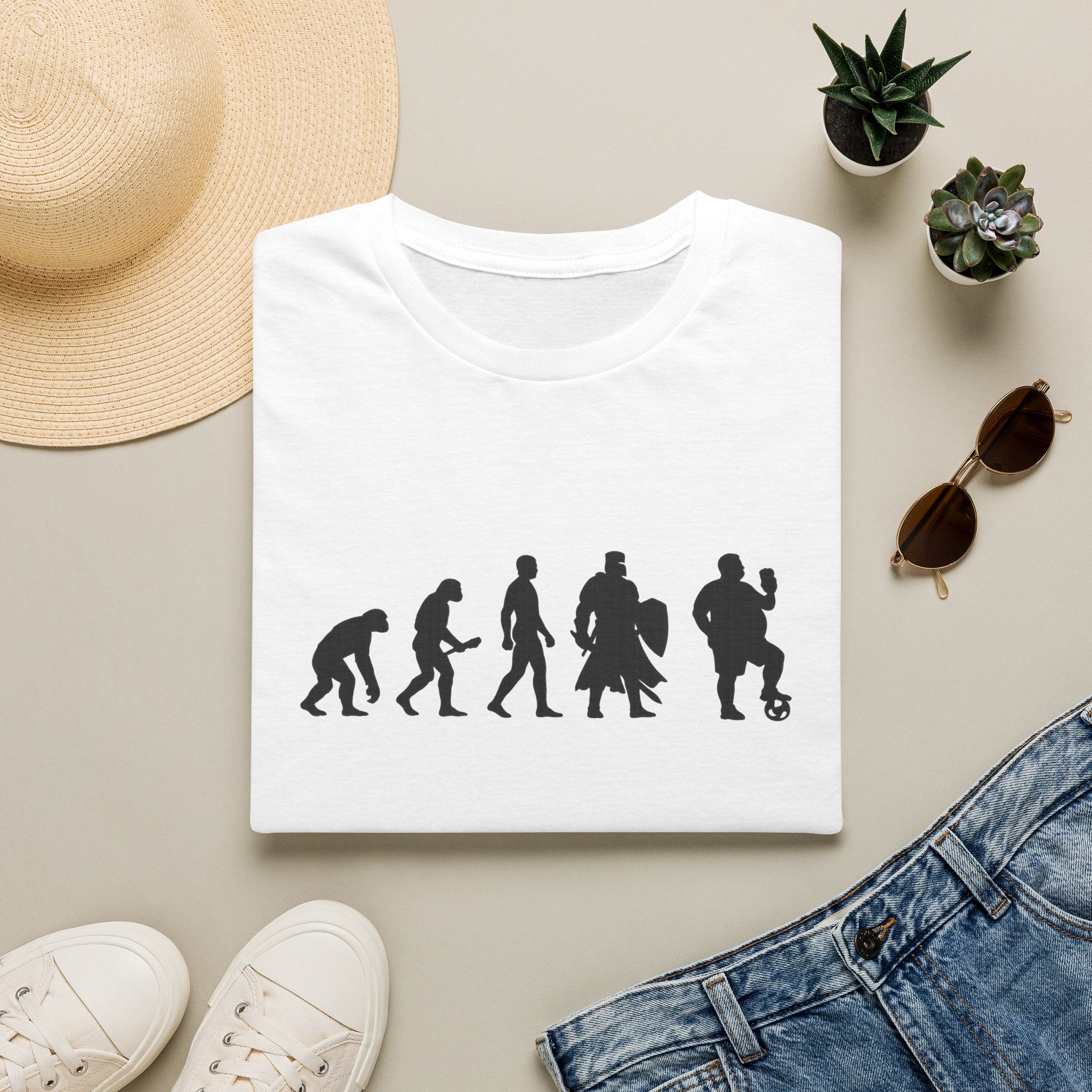 T-Shirt — Evolution to British Bloke Silhouette