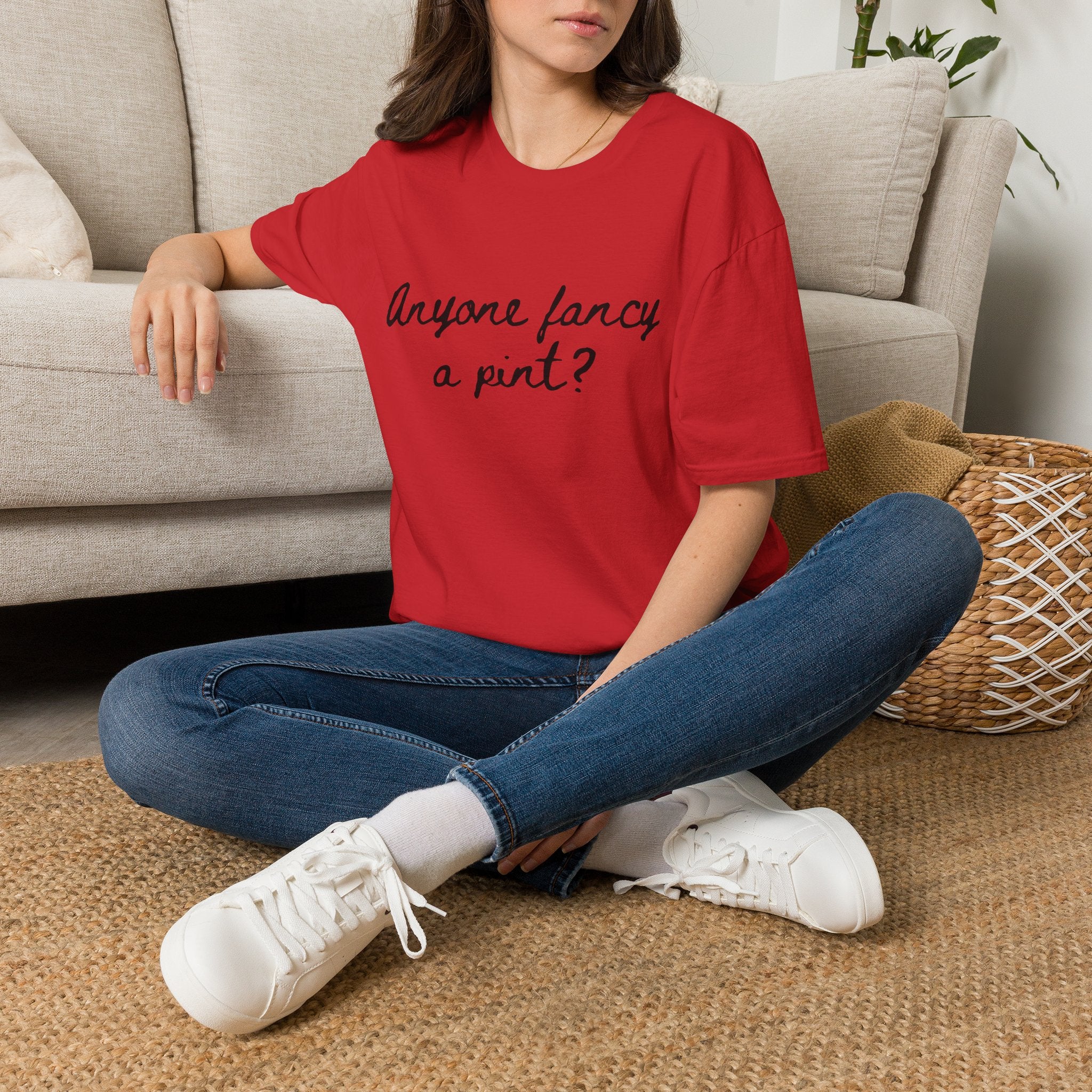 Anyone Fancy a Pint? T‑Shirt – Casual Pub Quote Tee