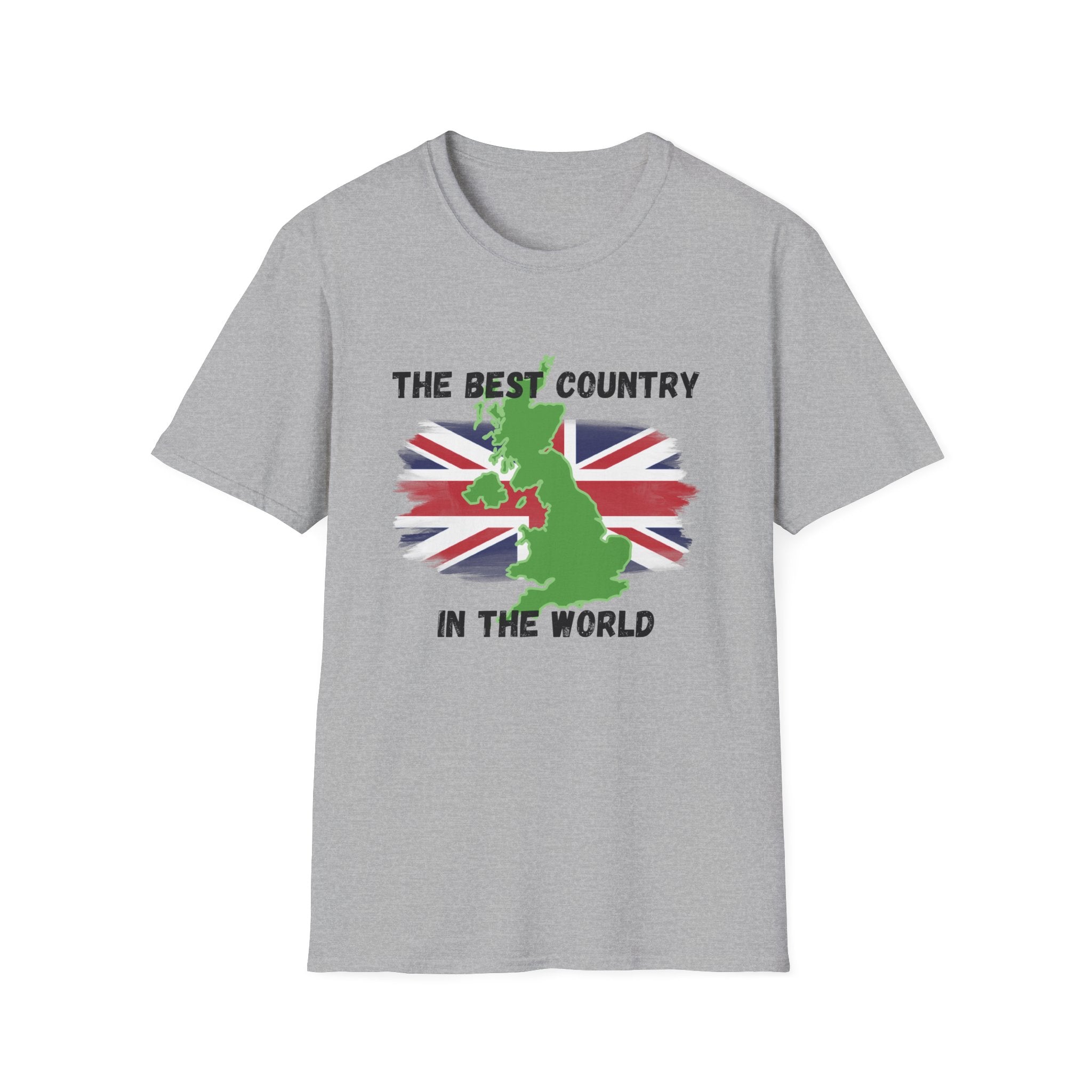 British Patriot T-Shirt — “The Best Country in the World” Union Jack Map