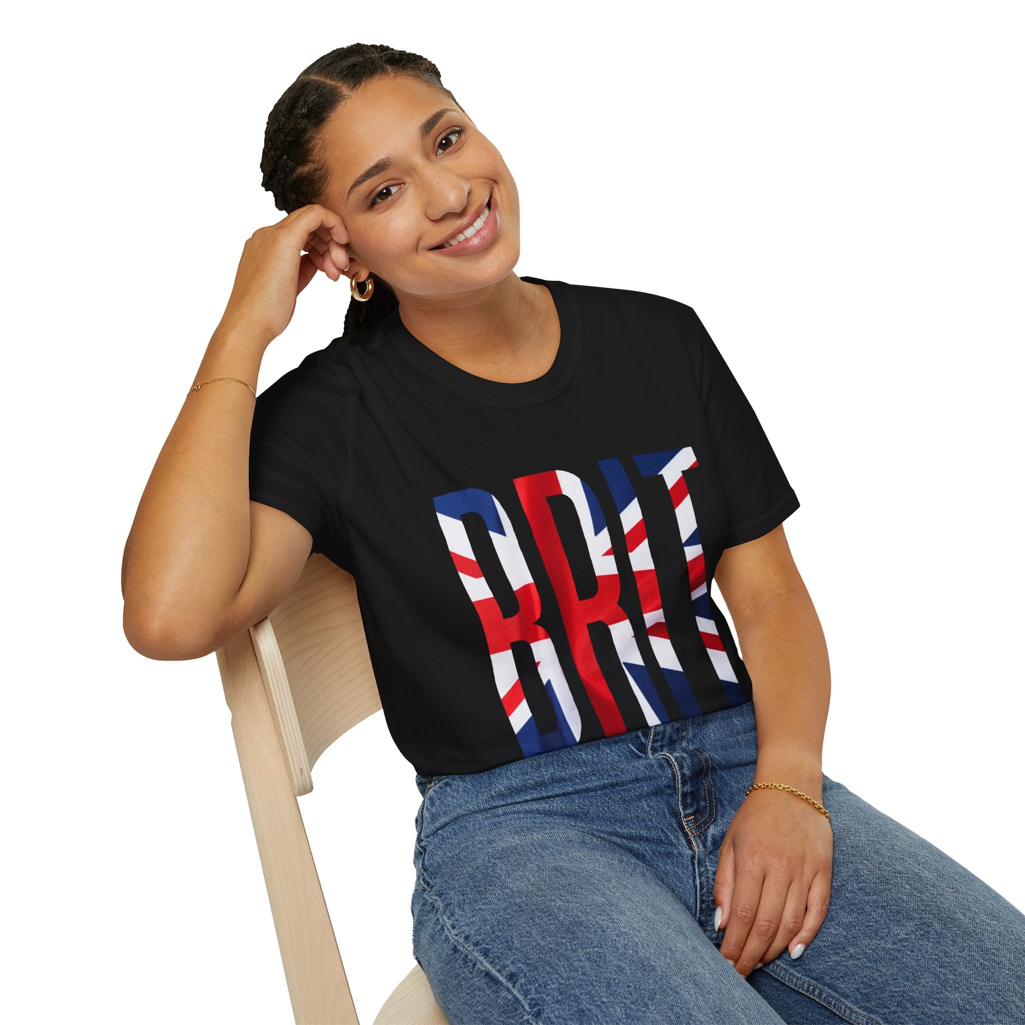 Brit Flag T-Shirt — Bold 'BRIT' Union Jack Graphic Tee