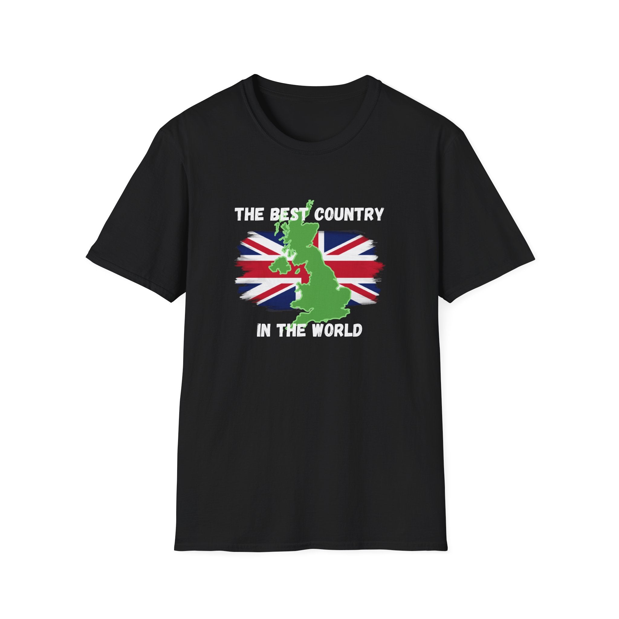British Patriot T-Shirt — “The Best Country in the World” Union Jack Map