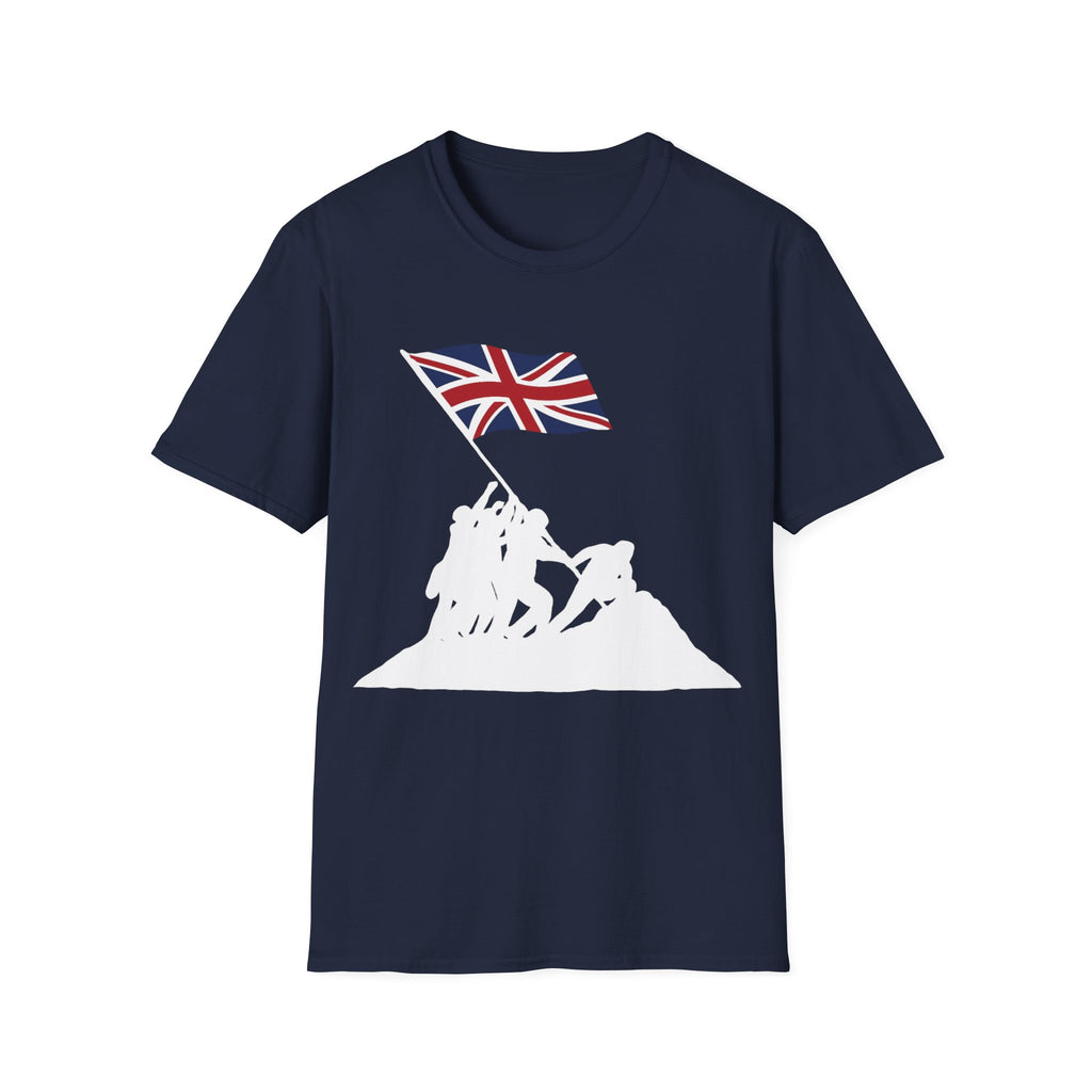 Raising Our Colours T-Shirt (no slogan) — British Flag Patriotic Tee