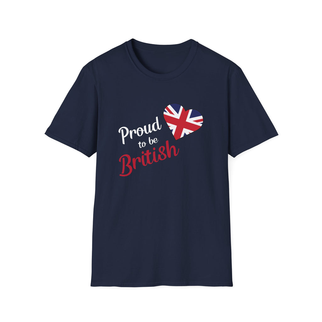 Proud to be British T-Shirt — Union Jack Heart Patriotic Tee