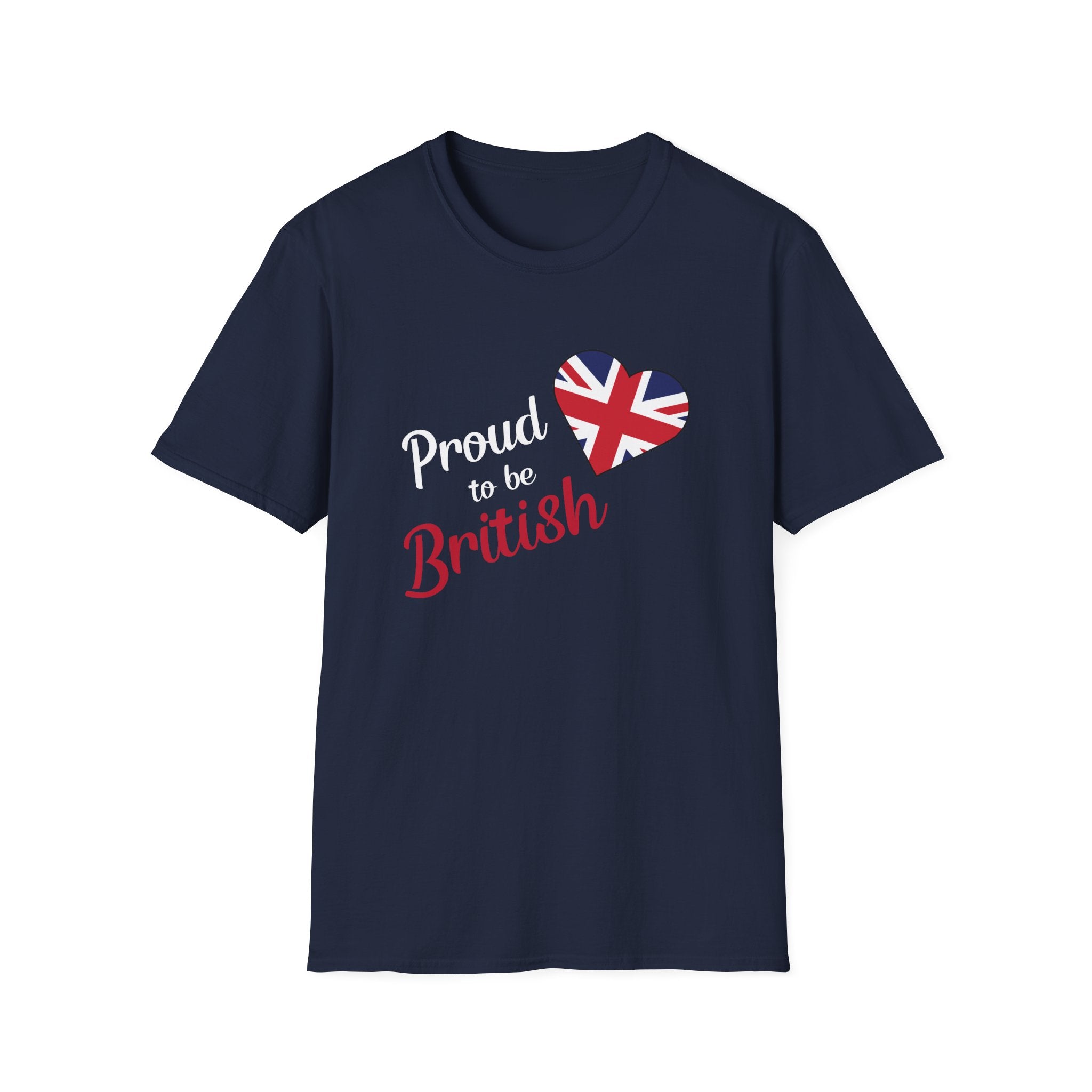 Proud to be British T-Shirt — Union Jack Heart Patriotic Tee