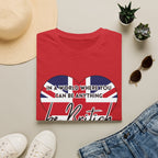 T-Shirt — "In a World Where You Can Be Anything, Be British" Union Jack Heart Tee