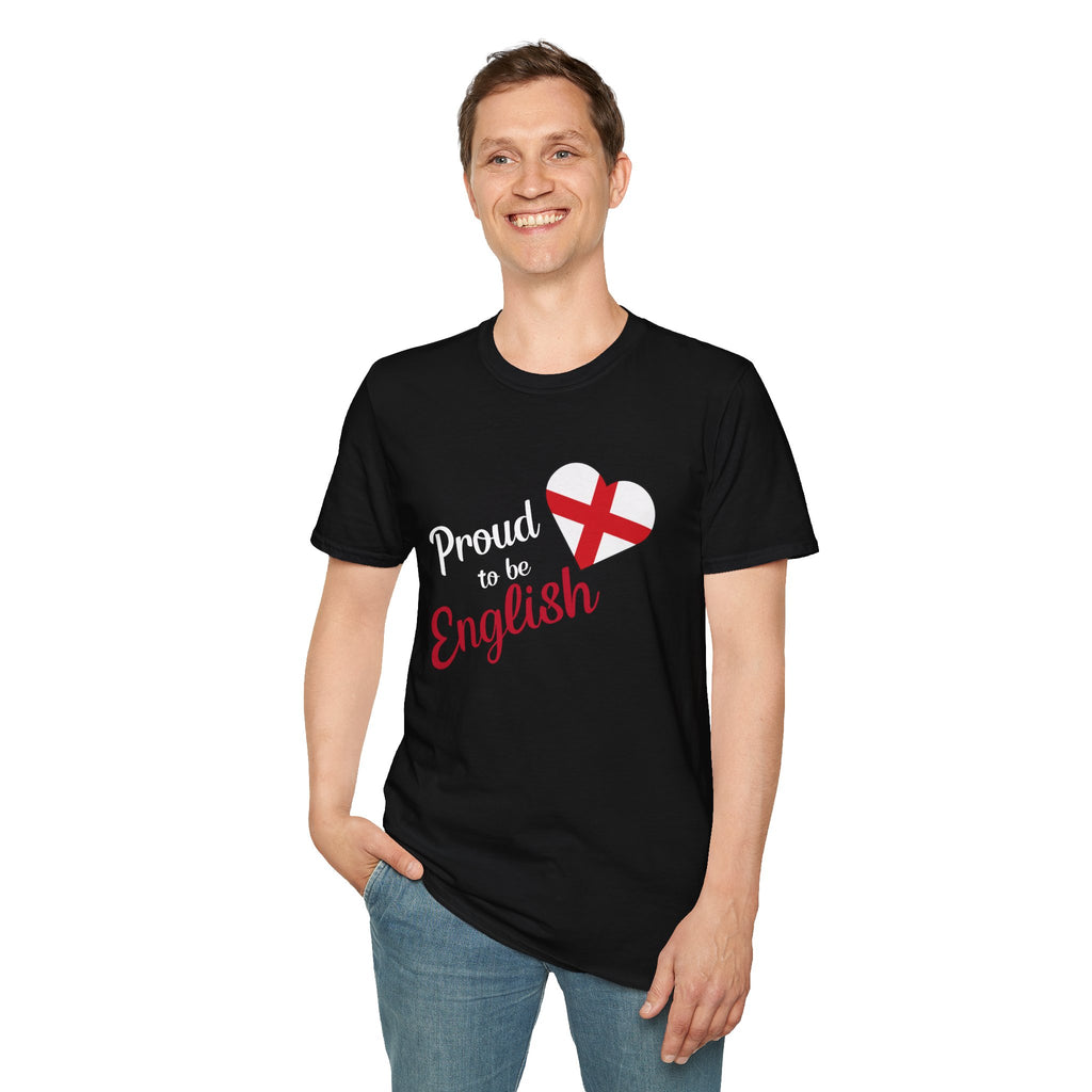 Proud to be English T-Shirt — Heart Flag England Tee