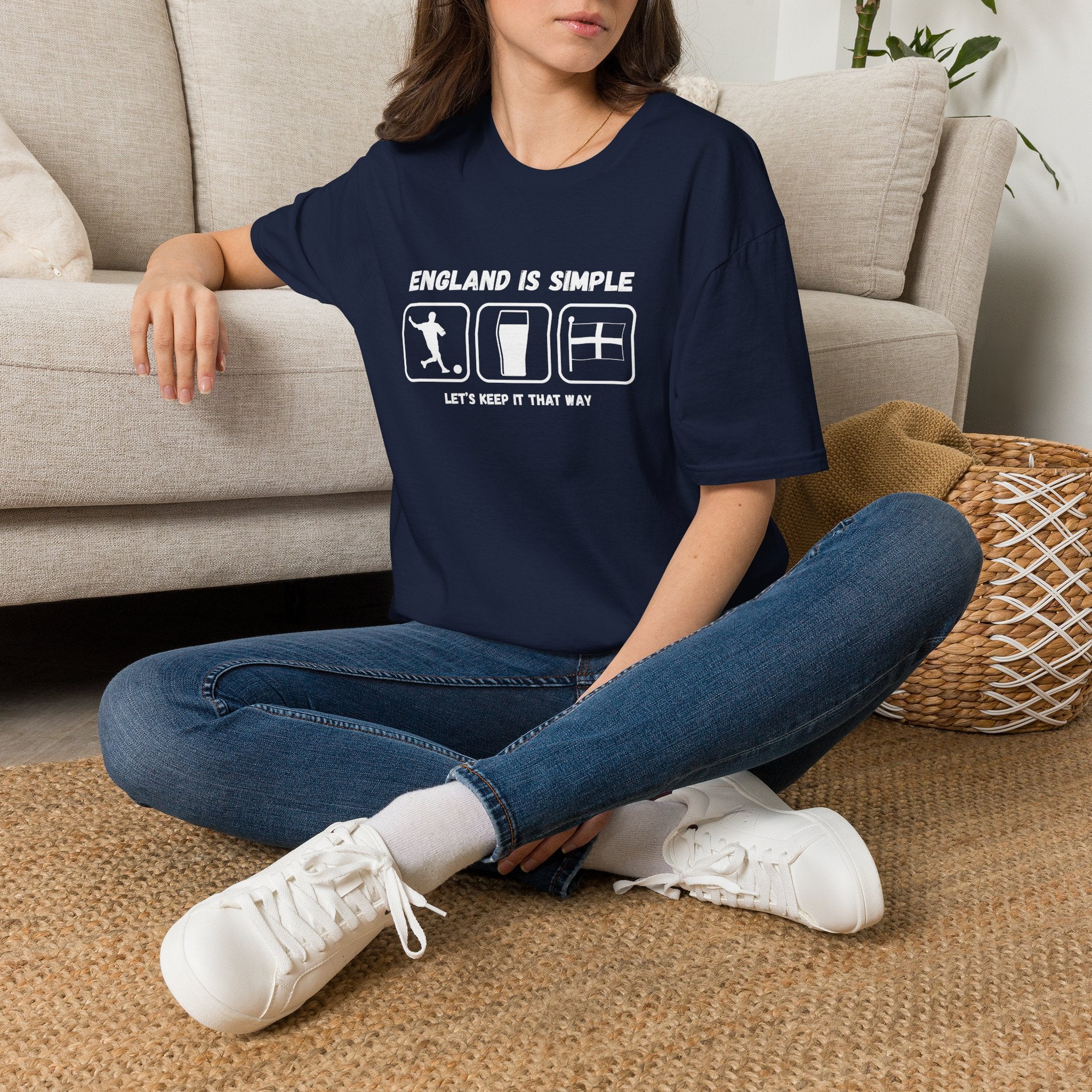England Is Simple T-Shirt — Football, Pint & Flag Tee (Let’s Keep It That Way)