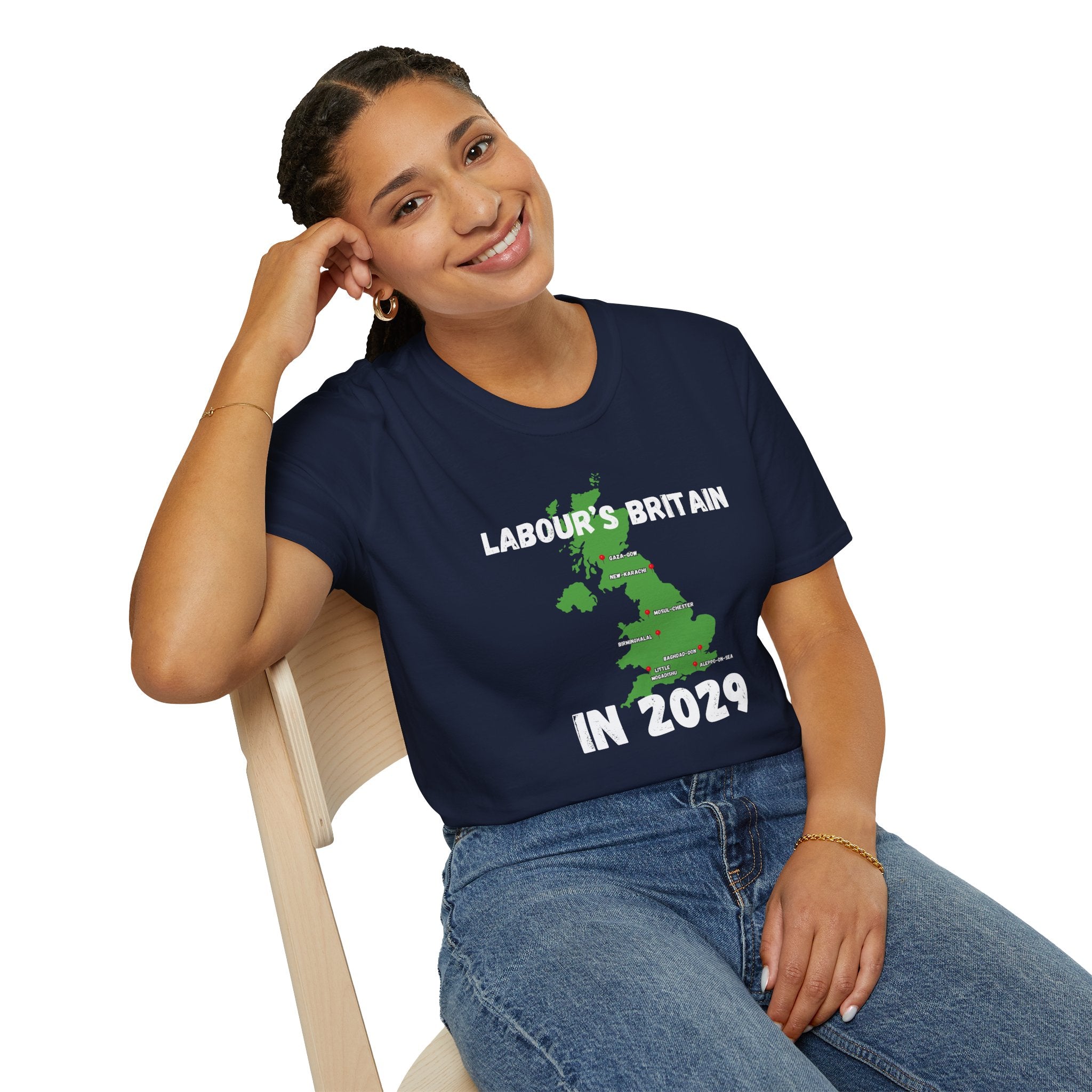 Political T-Shirt — "Labour's Britain in 2029" UK Map Parody