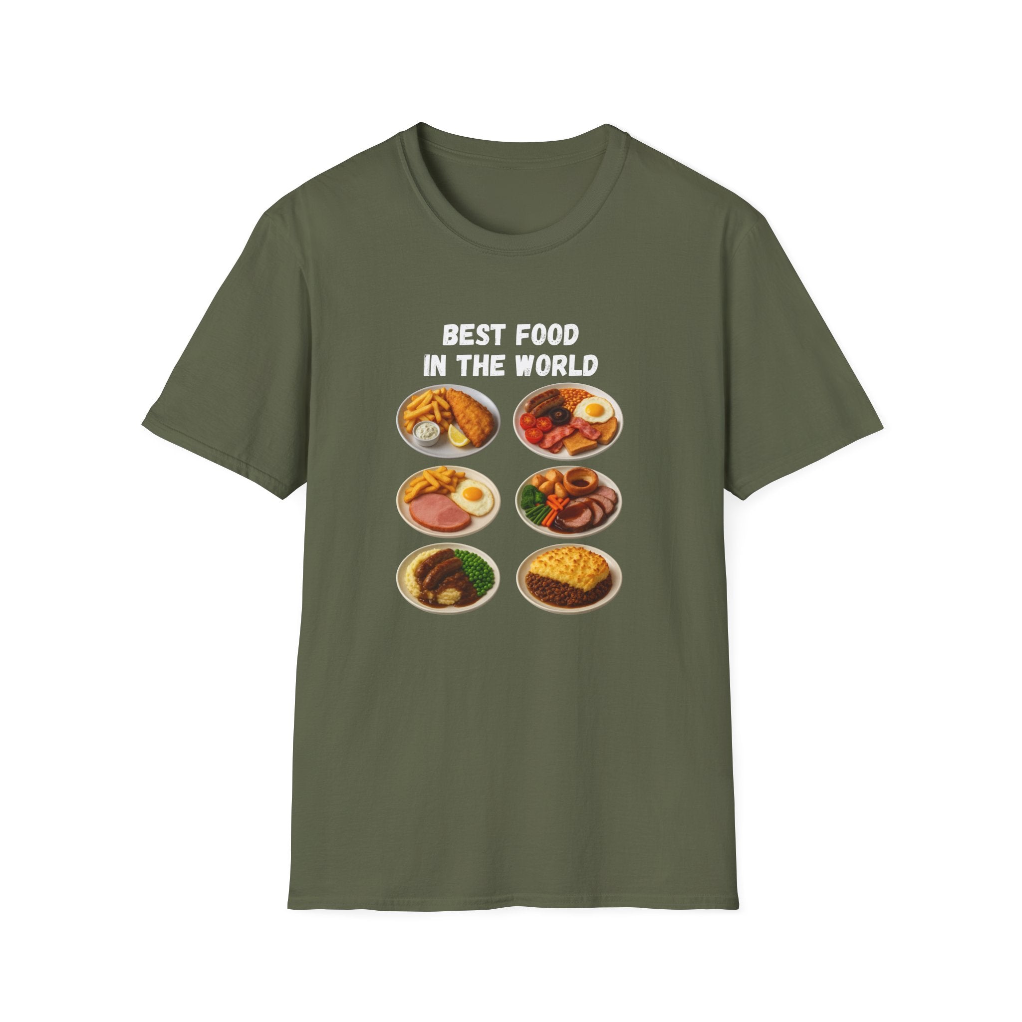"Best food in the world" — British Humour T-Shirt