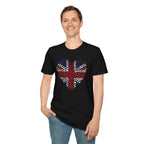 Union Jack Heart Fingerprint T-Shirt — British Patriot Tee - Our Colours