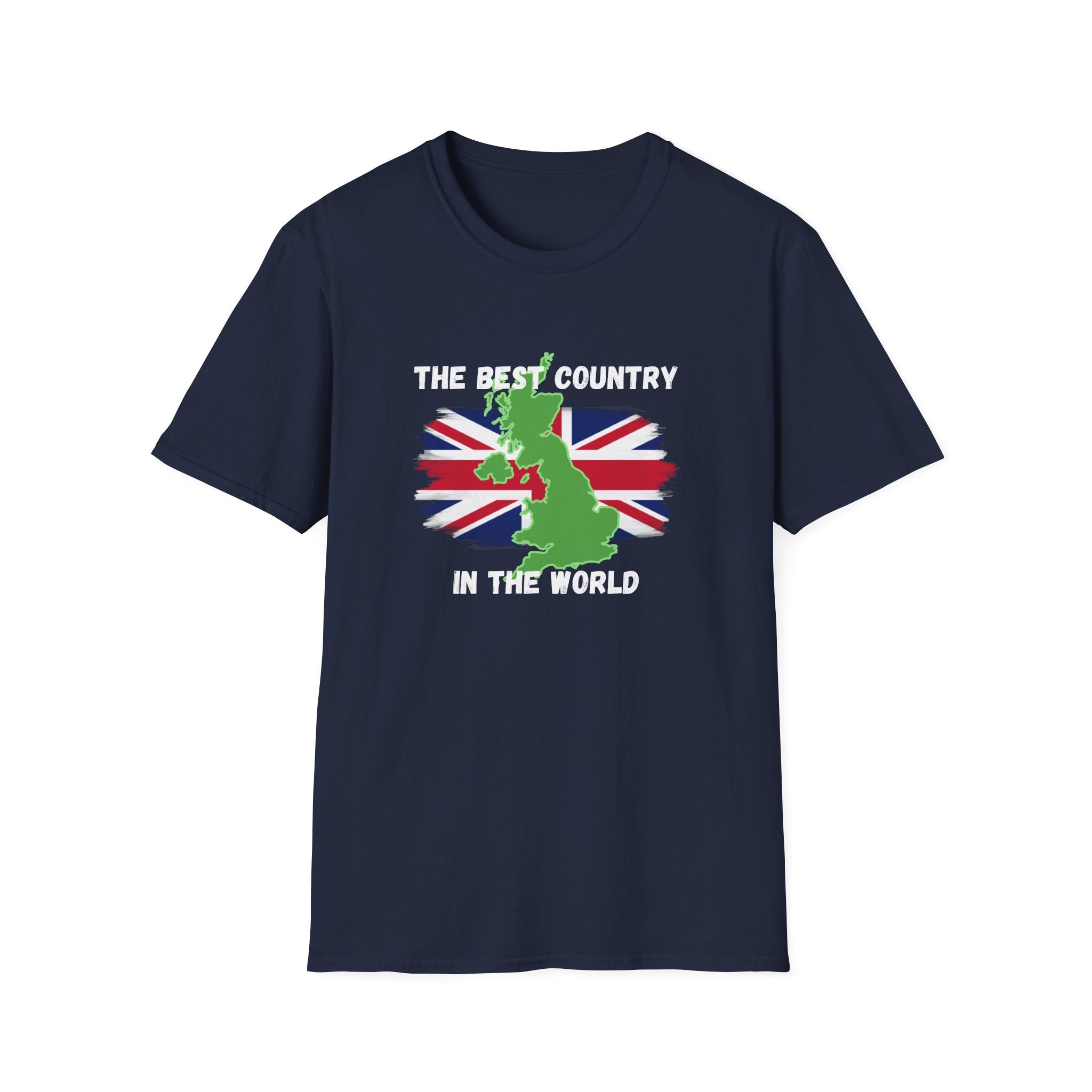 British Patriot T-Shirt — “The Best Country in the World” Union Jack Map