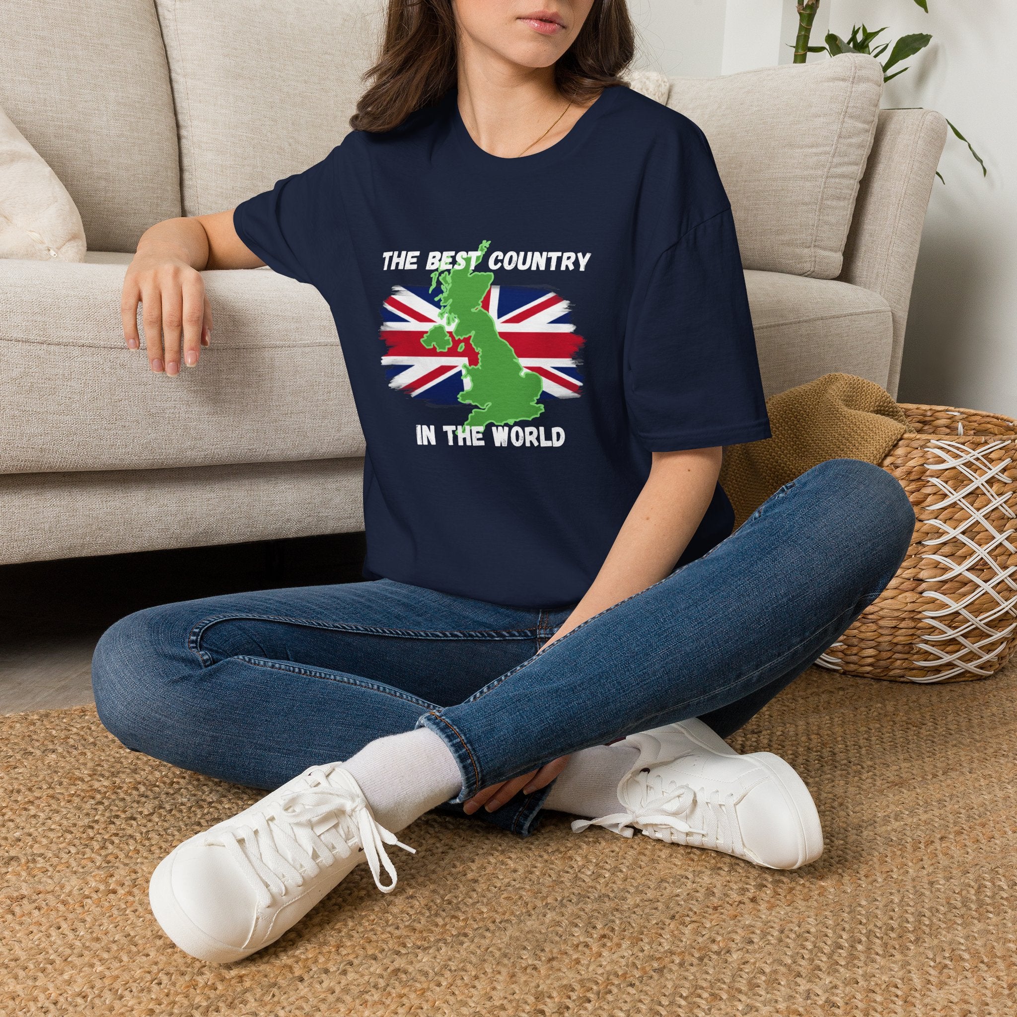 British Patriot T-Shirt — “The Best Country in the World” Union Jack Map